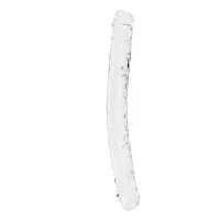 realrock crystal clear podwojny model intymny 34 cm anatomiczny