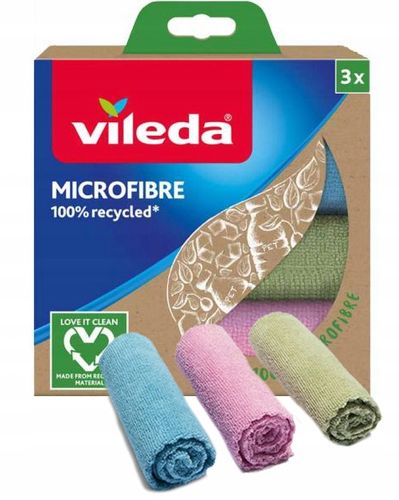 ściereczka vileda mikrofibra 100% recycled 3 szt. na Arena.pl