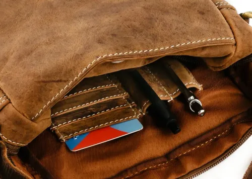 męska listonoszka z bydlęcej skóry naturalnej - always wild na Arena.pl