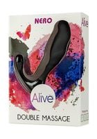 masażer prostaty silikonowy alive czarny 10 cm