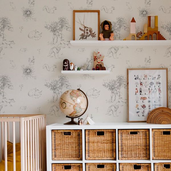 Tapeta Szkic Las W125 250 cm płótno zdjęcie 2