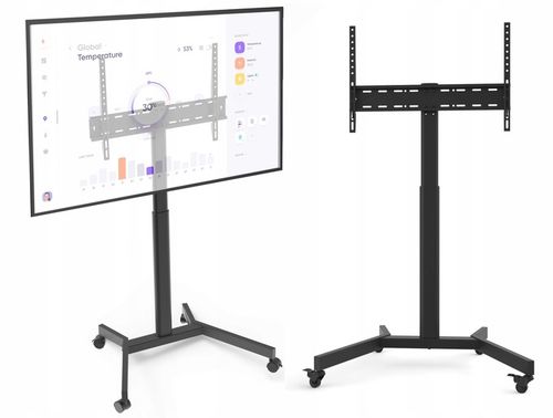 Podłogowy Mobilny Stojak TV pod Telewizor Uniwersalny Regulowany na Arena.pl
