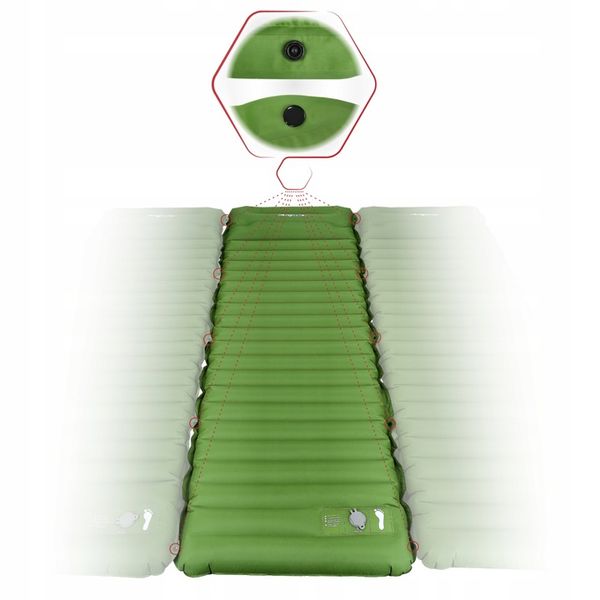 MATERAC SAMOPOMPUJĄCY TURYSTYCZNY ULTRALEKKI WBUDOWANA POMPKA ZWIJANA MATA zdjęcie 11