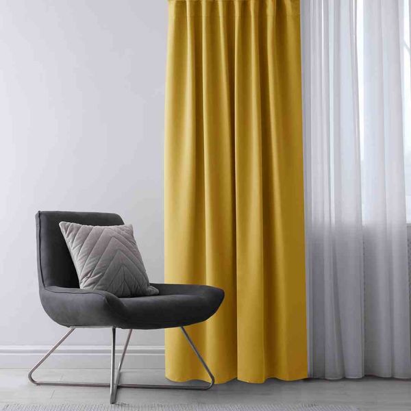 CURT/AH/BLACKOUT/EYELETS/MUSTARD/140X175/1PC zdjęcie 6