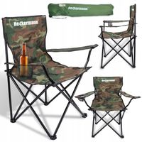 KRZESŁO WĘDKARSKIE TURYSTYCZNE DUŻE FOTEL KRZESEŁKO SKŁADANE OGRODOWE