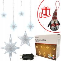 KURTYNA ŚWIETLNA DEKORACYJNA LAMPKI wz.02 138LED + GRATIS SKRZAT ZIMNE
