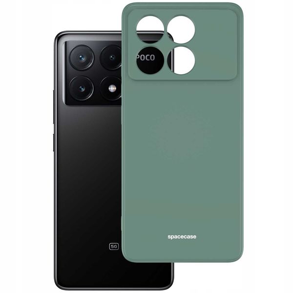 Spacecase Silicone Case Poco X6 Pro 5G Dark Green zdjęcie 3