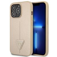 Guess GUHCP13LPSATLE iPhone 13 Pro / 13 6,1" beżowy/beige hardcase Saffiano