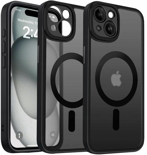 Etui WZMACNIANE 360° MATT CASE do MAGSAFE + Szkło 9H do Iphone 15 na Arena.pl