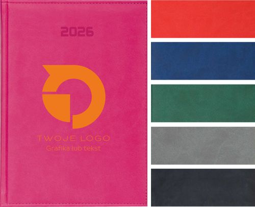 KALENDARZ tyg. PLANER A6 2026 GRAWEREM TWOJE LOGO NAPIS GRAFIKA 50 SZTUK na Arena.pl