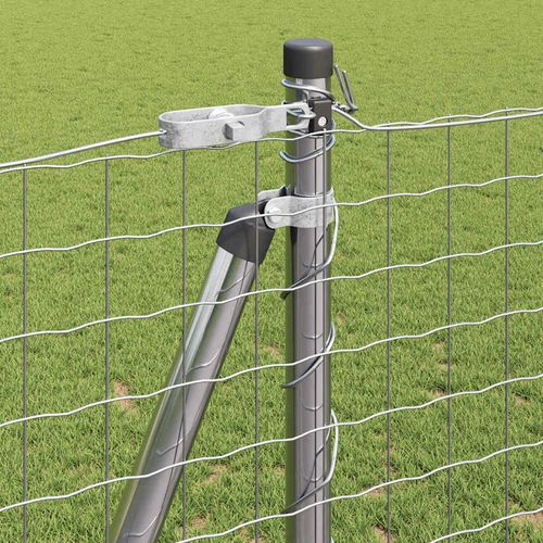 Słupek ogrodzeniowy. 26 pcs Srebrny 3.2 x 3.2 x 140 cm Stal na Arena.pl