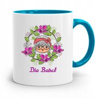 Kubek Błękitny Dzień Babci Super Babcia Prezent Z Nadrukiem Ze Zdjęciem