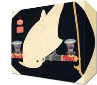 Obraz 20x20cm A White Macaw, Jakuchu Japoński Vintage