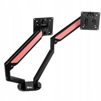 Uchwyt na DWA Monitory VESA 75X75 100X100 24kg 34-36" REGULACJA Spacetronik
