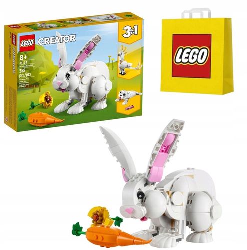 KLOCKI LEGO CREATOR 31133 BIAŁY KRÓLIK PAPUGA FOKA NOWY DLA DZIECI + TORBA na Arena.pl