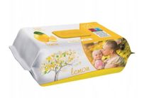 Sleepy chusteczki nawilżane do dłoni ciała zamknięcie klips Cytryna 120szt.