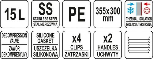 Termos gastronomiczny 15 l, PE na Arena.pl