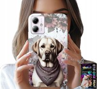 ETUI DO MOTOROLA MOTO G14 - PIESEK PIESKI HUSKY PSIE WZORY + SZKŁO
