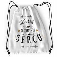 Plecak Sportowy Szkolny Geografa Worek Torba Z Nadrukiem Ze Zdjęciem