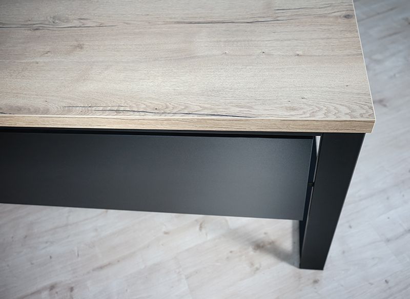 Biurko narożne prawe blenda Halifax naturalny 160 MebleKreator zdjęcie 5