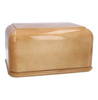 Duża urna kremacyjna z tradycyjnego drewna,