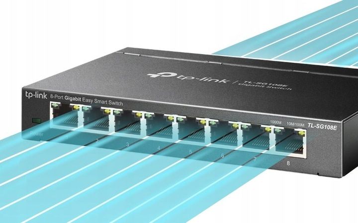 TP-LINK TL-SG108E SWITCH 8 PORTÓW GIGABIT 1000MB/s zdjęcie 2