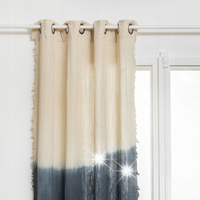 ZASŁONA BAWEŁNIANA NA OKNO DŁUGA DWUKOLOROWA TIE DYE 140 x 260 cm