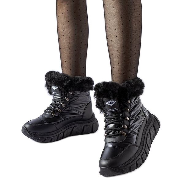 Czarne śniegowce Lee Cooper r.39 zdjęcie 1