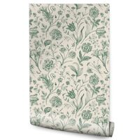 Tapeta Do Jadalni Polne KWIATY Hortensje Goździki Tulipany Vintage