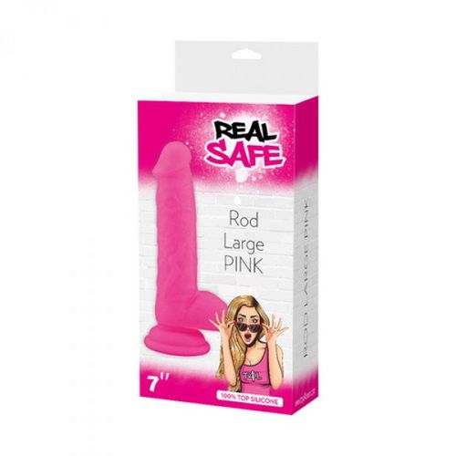 Dildo-Fallo realistico real safe rod large pink na Arena.pl