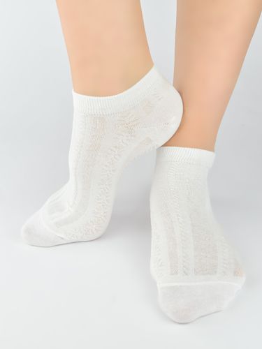 STOPKI DAMSKIE BAWEŁNA ST066 36-41 ecru/mix wzór na Arena.pl