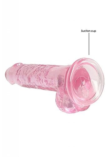 7 / 18 cm realistic dildo with balls   pink na Arena.pl