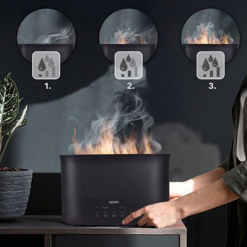 Nawilżacz powietrza EBERG LUMO 2,2l aromaterapia kominek 3D efekt na Arena.pl