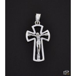 SREBRNY KRZYŻYK Z UKRZYŻOWANYM JEZUSEM PRÓBA SREBRA 925 na Arena.pl