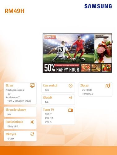 Samsung 49'' RM49H na Arena.pl
