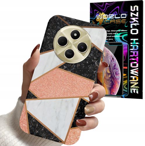 ETUI DO XIAOMI REDMI 14C 4G - GEOMETRYCZNE WZORY DLA KOBIET PLECKI + SZKŁO na Arena.pl