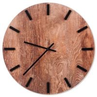 Zegar ścienny brązowy 40 cm