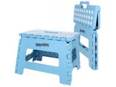Taboret stołek składany antypoślizgowy krzesło podest 150kg 22cm niebieski