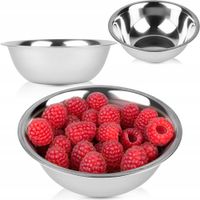 MISKA STAL NIERDZEWNA 28CM 2,6L NA OWOCE WARZYWA GOTOWANIE CIASTA SAŁATEK