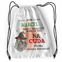 Plecak Dla Marcela Sportowy Szkolny Worek Torba Z Nadrukiem Ze Zdjęciem