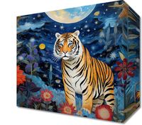 Obraz 20x20cm Tygrys w Ogrodzie Gwiazd