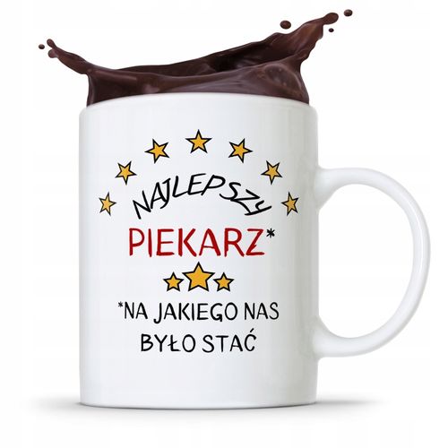 Kubek Prezent Dla Piekarza Najlepszy Piekarz Z Nadrukiem Ze Zdjęciem na Arena.pl