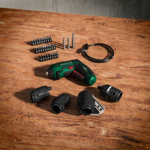 PARKSIDE Wkrętarka akumulatorowa + zestaw nasadek 4w1 i akcesoria PAS D7 na Arena.pl