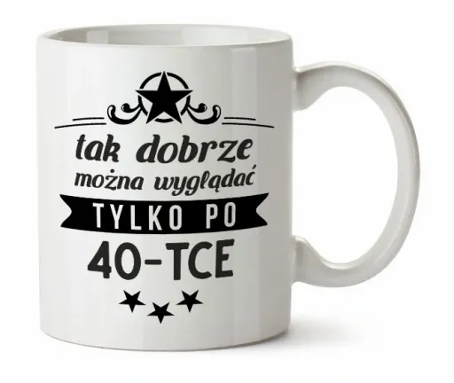 KUBEK Z NADRUKIEM NAPISEM PREZENT NA URODZINY zdjęcie 2