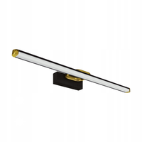 STRUHM Kinkiet łazienkowy nad lustro LED czarny złoty 63cm glamour 04020