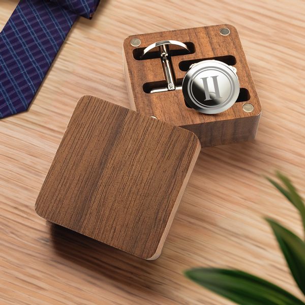 Spinki do Mankietów Koszuli Stalowe z Grawerem Prezent dla Faceta Męża Taty zdjęcie 2