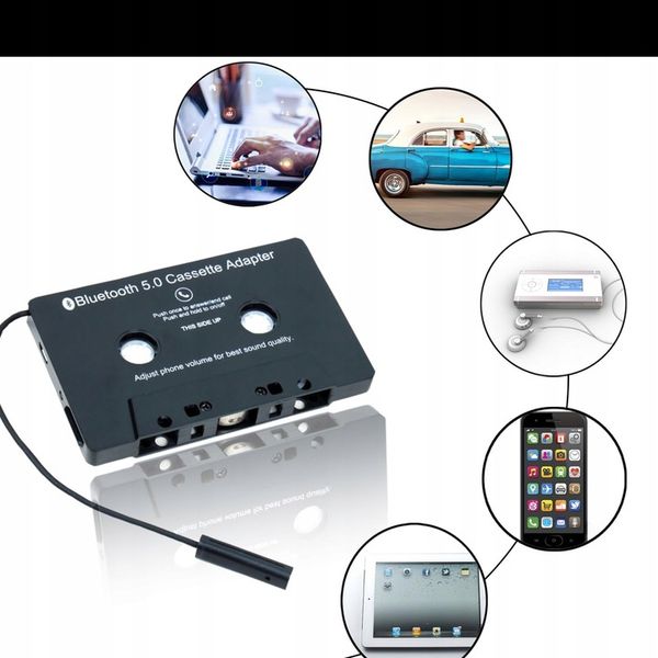 kaseta bluetooth 5.0 do radia adapter transmiter RADIA zdjęcie 10