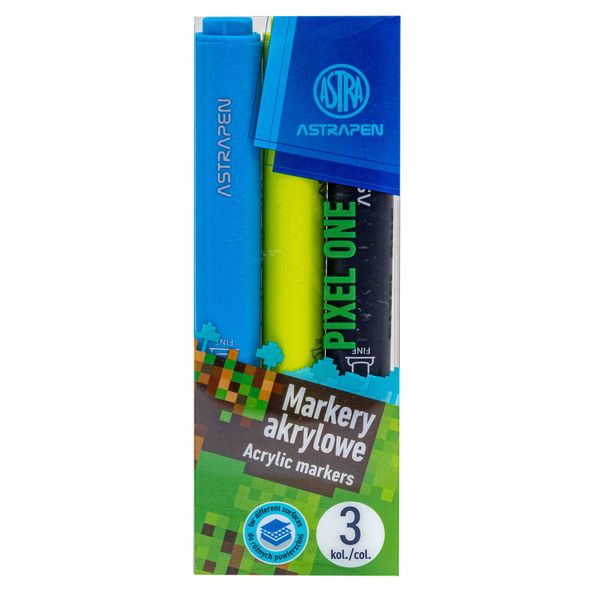 MARKERY TRÓJKĄTNE AKRYLOWE PIXEL ONE ASTRAPEN HIT!!! zdjęcie 1