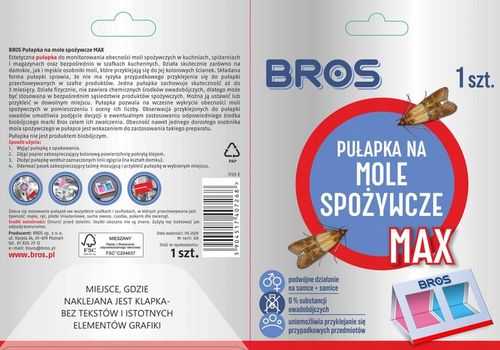 BROS Pułapka na mole spożywcze Max 10 SZTUK na Arena.pl