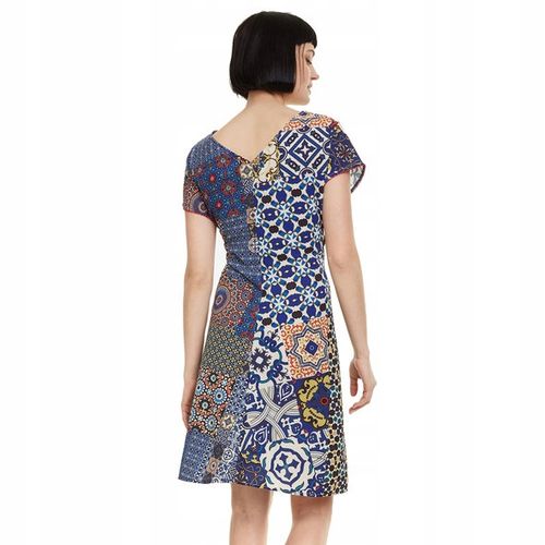 DESIGUAL WZORZYSTA KOLOROWA SUKIENKA (40) na Arena.pl